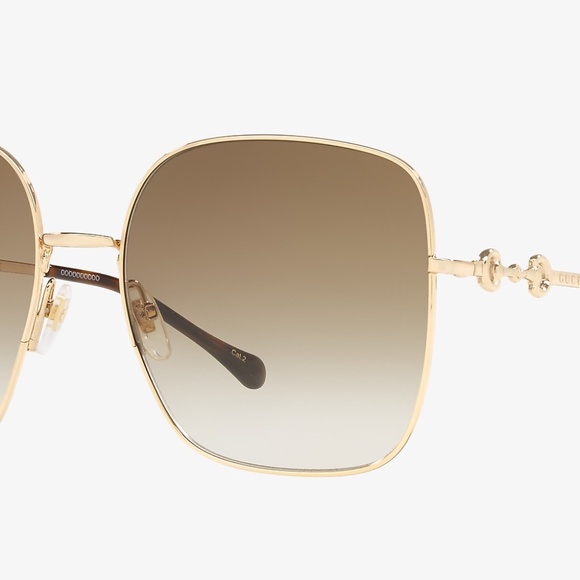 gucci | metal horsebit square sunglasses | retro | vintage style | oversized